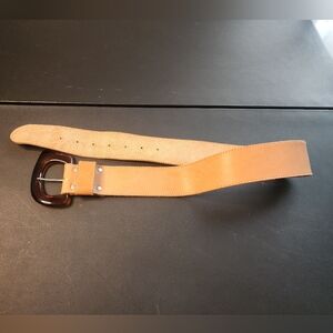 Tan Leather Women's Belt